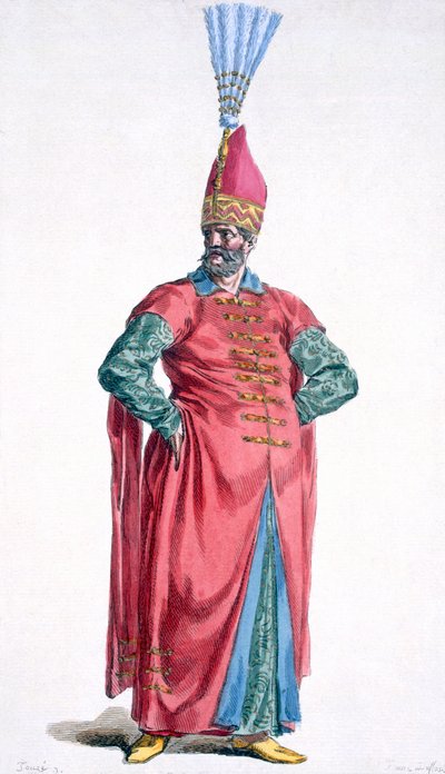 Boluch-Bassi, Officer of the Janissaries, 1780 by Pierre Duflos